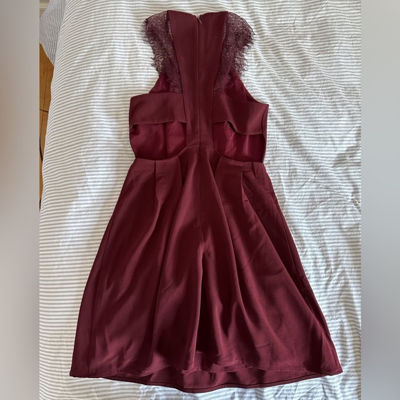 Maroon skater dress - Picture 3 of 5